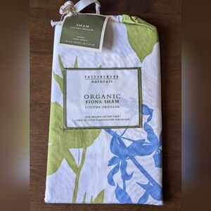 NWT Pottery Barn Naturals Standard 26"x20"‎ Organic Cotton Fiona Pillow Sham